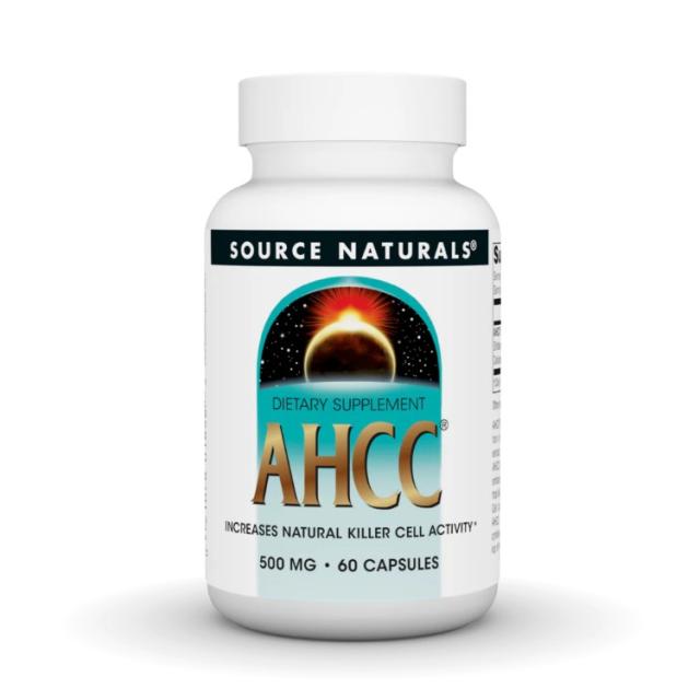 お取り寄せ ソースナチュラルズ AHCC 500mg 60カプセル Source Naturals AHCC 500 mg 60 Capsule