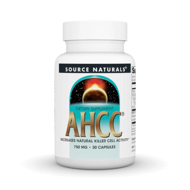 お取り寄せ ソースナチュラルズ AHCC 750mg 30カプセル Source Naturals AHCC 750 mg 30 Capsule