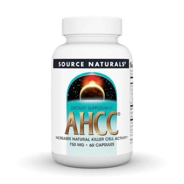 お取り寄せ ソースナチュラルズ AHCC 750mg 60カプセル Source Naturals AHCC 750 mg 60 Capsule