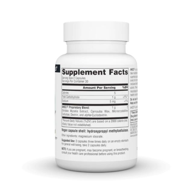 お取り寄せ ソースナチュラルズ AHCC 500mg 60ベジカプセル Source Naturals AHCC 500 mg 60 Vegetarian Capsule_1