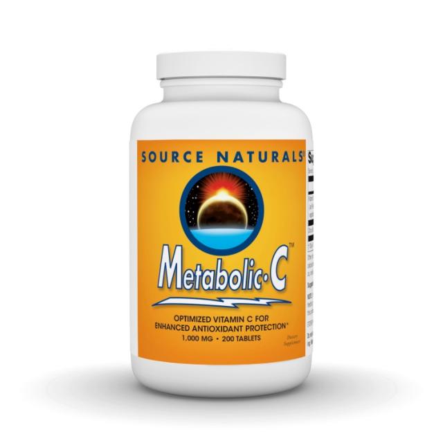 お取り寄せ ソースナチュラルズ メタボリックC 1000mg タブレット 200粒 Source Naturals Metabolic C 1000Mg Tab 200T