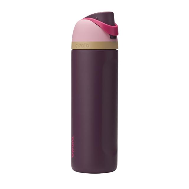 お取り寄せ オワラ フリーシップ ステンレススチール ウォーターボトル 約710mL ワイルドハート Owala FreeSip Stainless Steel Water Bottle, 24oz, Wild Heart
