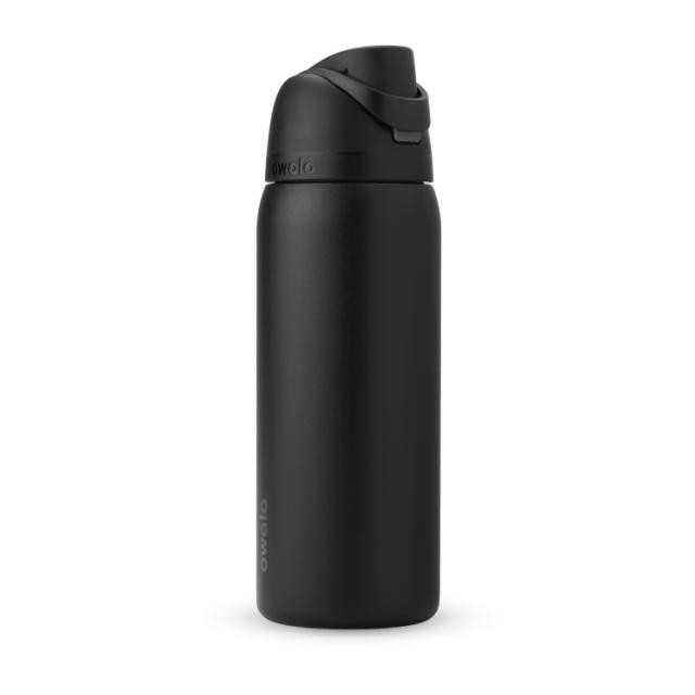 お取り寄せ オワラ フリーシップ ステンレススチール ウォーターボトル 約946mL ベリーベリーダーク Owala FreeSip Stainless Steel Water Bottle, 32oz, Very Very Dark