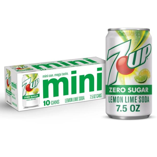 【アメリカウォルマート品】7UP ゼロシュガー レモンライムソーダ 約221ml缶 10 パック 7UP Zero Sugar Lemon Lime Soda, 7.5 fl oz cans, 10 pack 【お取り寄せ商品】【合わせて買いたい】