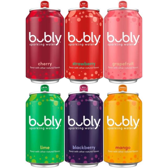 お取り寄せ バブリー 6フレーバー バラエティパック スパークリングウォーター 約354ml 18缶パック bubly Six Flavor Variety Pack Sparkling Water, 12 fl oz, 18 Pack Cans