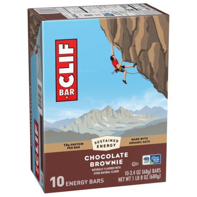お取り寄せ クリフバー エナジープロテインバー チョコレートブラウニー 10本入 CLIF BAR Energy Protein Bars, Chocolate Brownie, 10ct
