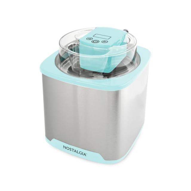 お取り寄せ ノスタルジア 2クォート電動アイスクリームメーカー アクア Nostalgia 2-Quart Electric Ice Cream Maker, Aqua