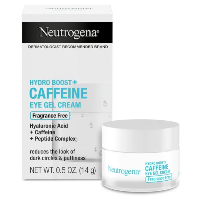お取り寄せ ニュートロジーナ ハイドロブースト＋ カフェイン配合 アイジェルクリーム 無香料 14g  Hydro Boost+ Caffeine Eye Gel Cream, Unscented Skin Care, 0.5 oz