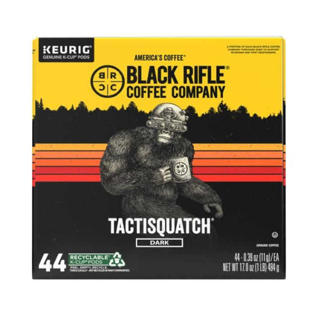 お取り寄せ ブラックライフルコーヒー タクティスクワッチ ダークロースト コーヒーカプセル 44個入り Black Rifle Coffee Company Tactisquatch K Cups Pods, Dark Roast, 44 Ct 7,692円