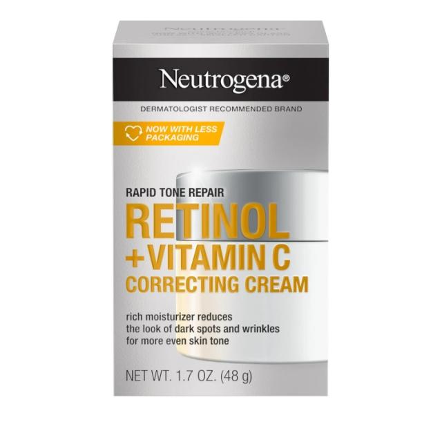 お取り寄せ ニュートロジーナ ラピッドトーンリペア レチノール＋ビタミンC フェイスクリーム 48g Neutrogena Rapid Tone Repair Retinol + Vitamin C Face Cream, 1.7 oz
