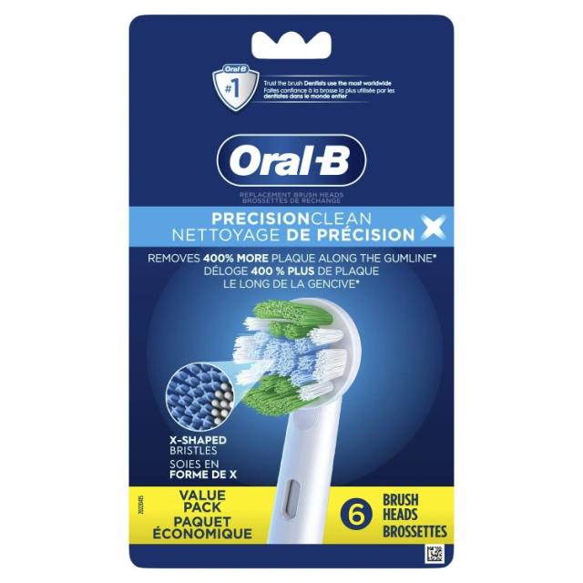 お取り寄せ オーラルB プレシジョンクリーンX Xフィラメント交換用ブラシヘッド 6本入り Oral-B PrecisionCleanX X-Filament Replacement Brush Heads, 6 Ct