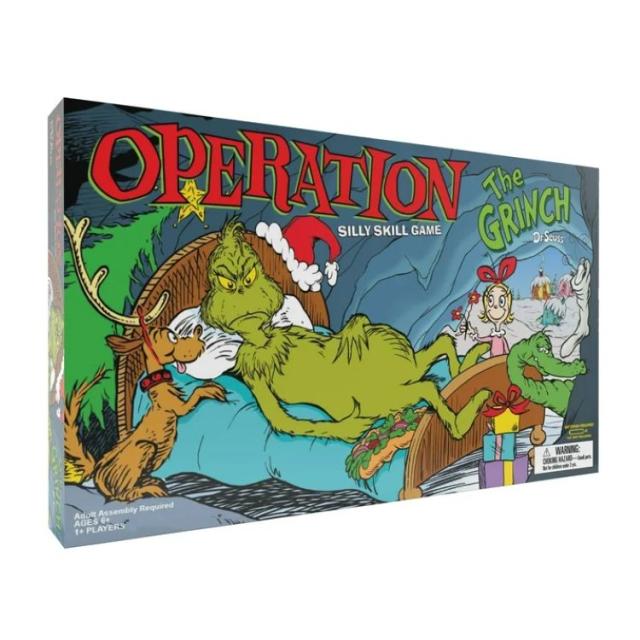 お取り寄せ オペレーション ドクター スース グリンチ ボードゲーム ユーエスエーポリー Operation Dr. Seuss Grinch Board Game by USAopoly (Walmart Exclusive)