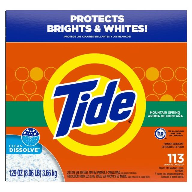 お取り寄せ タイド 粉末洗濯洗剤 マウンテンスプリングの香り 3.66kg 113回分 Tide Powder Laundry Detergent, Mountain Spring Scent, 129 oz, 113 Loads