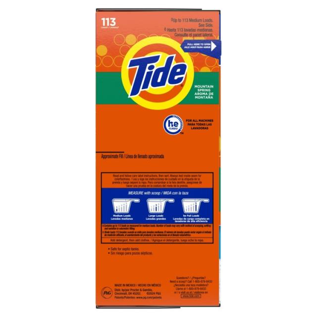 お取り寄せ タイド 粉末洗濯洗剤 マウンテンスプリングの香り 3.66kg 113回分 Tide Powder Laundry Detergent, Mountain Spring Scent, 129 oz, 113 Loads_1