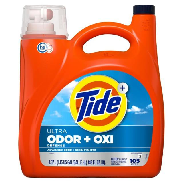 お取り寄せ タイド ウルトラ オドールディフェンス プラス オキシ 液体洗濯洗剤 4.37L 105回分 Tide Ultra Odor Defense Plus Oxi Liquid Laundry Detergent, 148 fl oz, 105 Loads