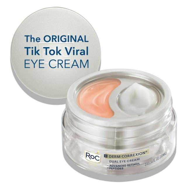 お取り寄せ RoC ロック ダームコレクション デュアルアイクリーム レチノール＋ペプチド配合 19g RoC Derm Correxion Dual Eye Cream with Retinol + Peptides0.68 oz