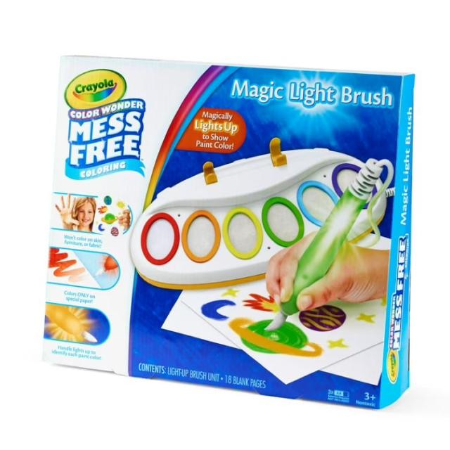 お取り寄せ クレヨラ カラーワンダー マジックライトブラシ 汚れにくいキッズ用ペイントセット 幼児向け知育玩具 3歳以上 Crayola Color Wonder Magic Light Brush Mess Free Kids Painting Set for Ages 3 & Up
