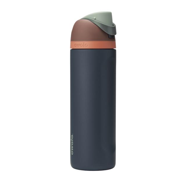 お取り寄せ オワラ フリーシップ ステンレススチール ウォーターボトル 約710mL トワイライトフォレスト Owala FreeSip Stainless Steel Water Bottle, 24oz, Twilight Forest