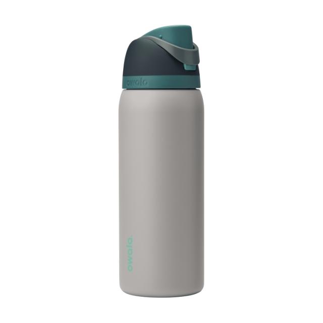 お取り寄せ オワラ フリーシップ ステンレススチール ウォーターボトル 約946mL グレーホエール Owala FreeSip Stainless Steel Water Bottle, 32oz, Gray Whale