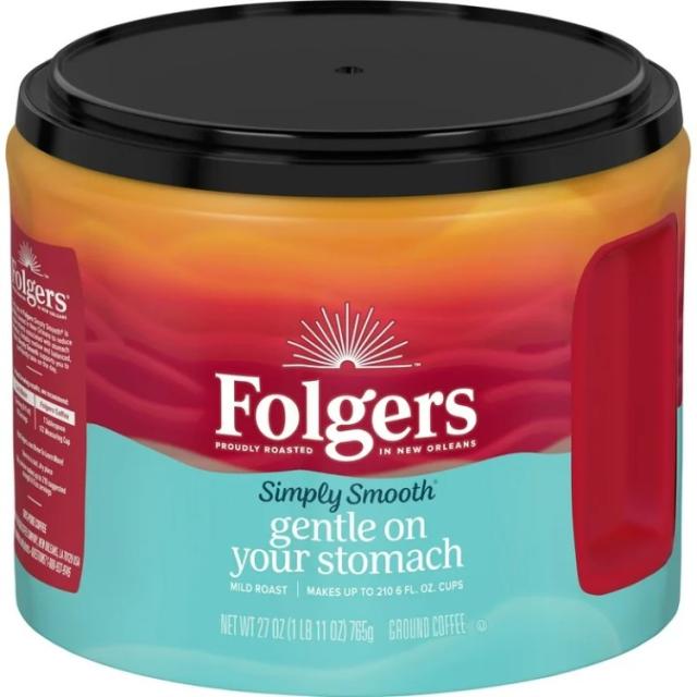 お取り寄せ フォルジャーズ シンプリー スムース マイルドロースト 粉コーヒー 約765g Folgers Simply Smooth Ground Coffee, Mild Roast, 27 Ounces