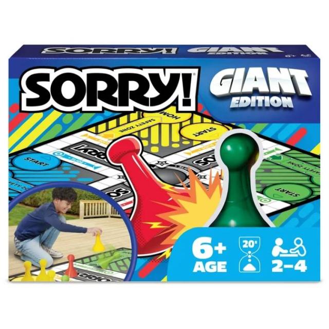 お取り寄せ ソーリー ジャイアントエディション ファミリー ボードゲーム 屋内 屋外対応 6歳以上 Sorry Board Game, Giant Edition Family Indoor Outdoor, For Kids 6 &amp; Up