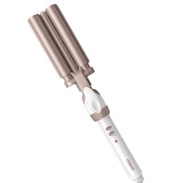 お取り寄せ コンエアー ダブルセラミック 3連バレル カーリングアイロン Conair Double Ceramic 3-Barrel Curling Iron, Hair Curler