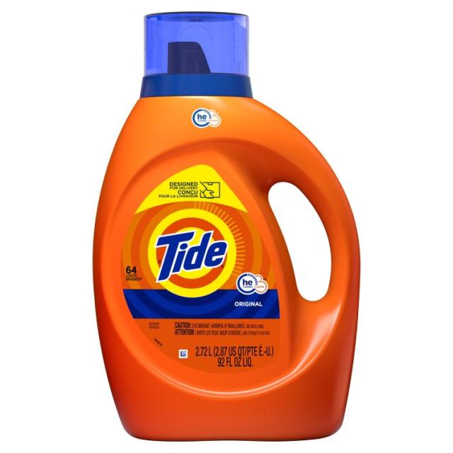 お取り寄せ タイド オリジナル HE 液体洗濯洗剤 2.72L 64回分 Tide Original HE, 64 Loads Liquid Laundry Detergent, 92 fl oz