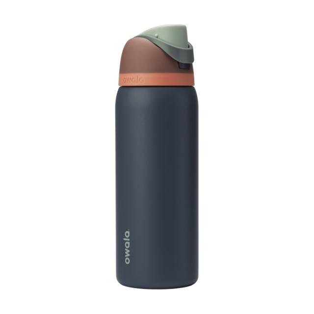 お取り寄せ オワラ フリーシップ ステンレススチール ウォーターボトル 約946mL トワイライトフォレスト Owala FreeSip Stainless Steel Water Bottle, 32oz, Twilight Forest