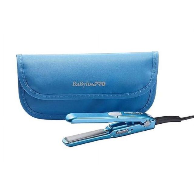 お取り寄せ ベビリスプロ ナノチタニウム ミニストレートアイロン 約13mm ポーチ付き BaBylissPRO Nano Titanium 1/2inch Mini Flat Iron &amp; Pouch