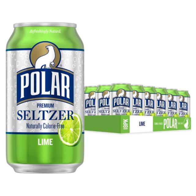 お取り寄せ ポーラー プレミアム セルツァー ライム 355ml 18本パック POLAR Premium Seltzer Lime 12 fl oz 18 pack 6,105円