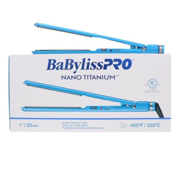 お取り寄せ ベビリスプロ ナノチタニウムプレート ウルトラスリム ストレートアイロン BaBylissPRO Nano Titanium-Plated Ultra-Thin Straightening Iron