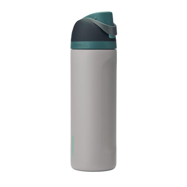 お取り寄せ オワラ フリーシップ ステンレススチール ウォーターボトル 約710mL グレーホエール Owala FreeSip Stainless Steel Water Bottle, 24oz, Gray Whale
