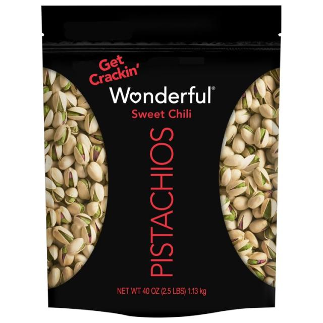 お取り寄せ ワンダフルピスタチオ 殻付きスイートチリ風味ナッツ 1.13kg Wonderful Pistachios, In-Shell Sweet Chili Flavored Nuts, 40 Ounce
