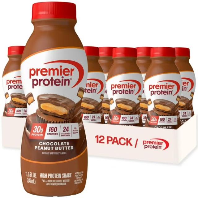 お取り寄せ プレミアプロテイン シェイク チョコレートピーナッツバター たんぱく質30g 340mL 12本 Premier Protein Shake, Chocolate Peanut Butter, 30g Protein, 11.5 fl oz, 12 Ct