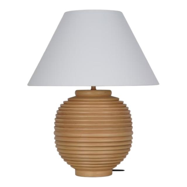 お取り寄せ マイテキサスハウス テーブルランプ 約56cm ファブリックシェード付き ベージュ My Texas House 22inch Table Lamp with White Fabric Empire Shade Transitional Table Light