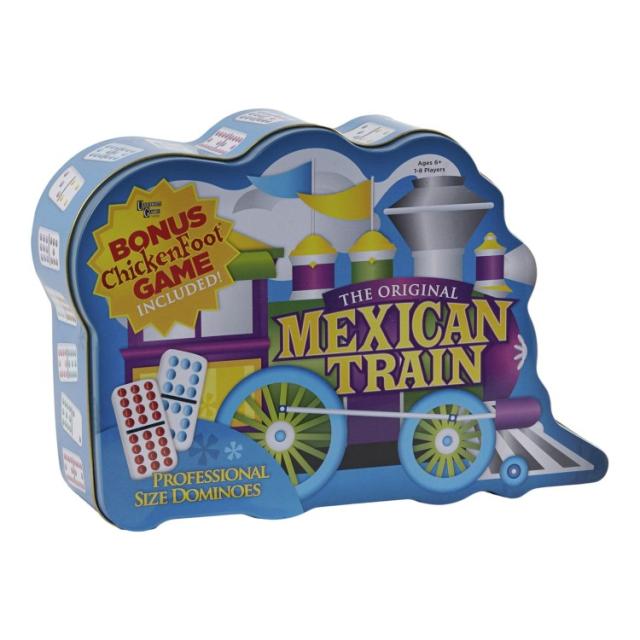 お取り寄せ ピュアムコ メキシカントレイン ダブル12ドミノ チキンフット付き 6歳以上 Puremco Mexican Train Double-12 Dominoes with Chickenfoot Ages 6+