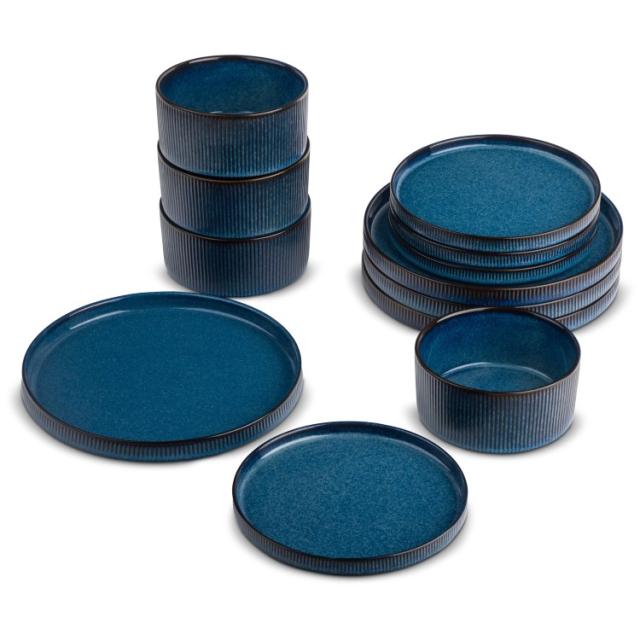 お取り寄せ イエローストーン ジョン セラミック食器 12点セット Yellowstone John 12-Piece Ceramic Dinnerware Set