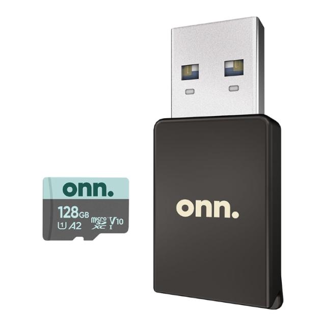 お取り寄せ オン microSDXCカード 128GB Class10 U1 リーダー付き onn 128 GB Class 10 U1 MicroSDXC Flash Memory Card + Reader Bundle