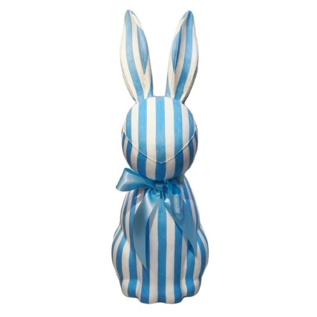 お取り寄せ 【ウォルマートブランド】ウェイトゥセレブレート テーブルデコレーション 約69cm バニー Striped Bunny Tabletop Decoration, Blue and White, 27inch, Easter by Way To Celebrate