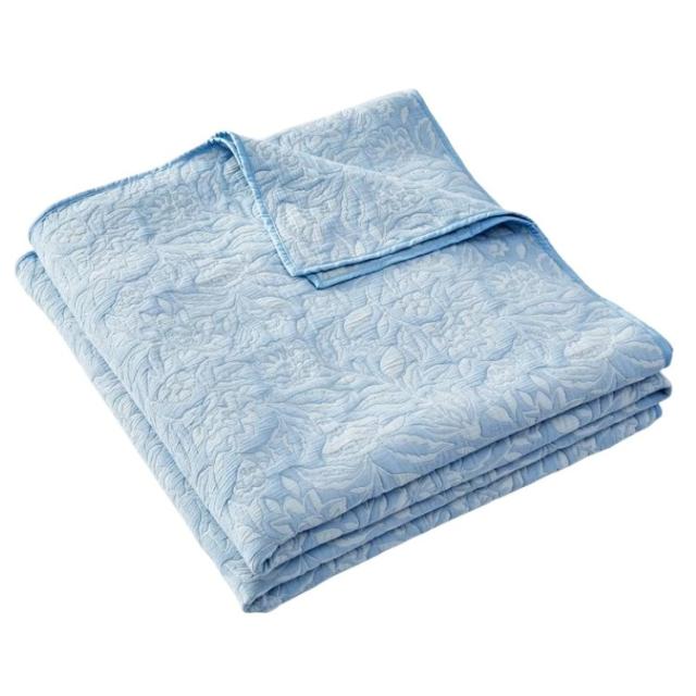 お取り寄せ 【ウォルマートブランド】ベターホームズ＆ガーデンズ フローラルキルト ダブル クイーン ブルー Better Homes &amp; Gardens Floral Matelass Quilt, Full/Queen, Blue Bedding