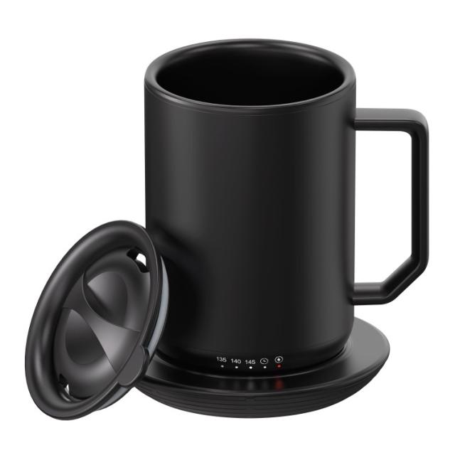 お取り寄せ 【ウォルマートブランド】メインステイズ 保温コーヒーマグ 約355ml ウォーマー付き Mainstays Warming Coffee Mug, 12 oz Stainless Steel Coffee Mug with Mug Warmer Coaster a