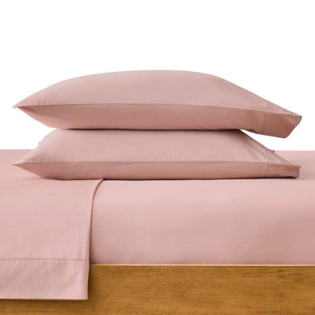 お取り寄せ 【ウォルマートブランド】ベターホームズ＆ガーデンズ ベッドシーツセット 3点セット シングル Better Homes &amp; Gardens 300 Thread Count Cotton Percale 3-Piece Antique Blush Bed Sheet S