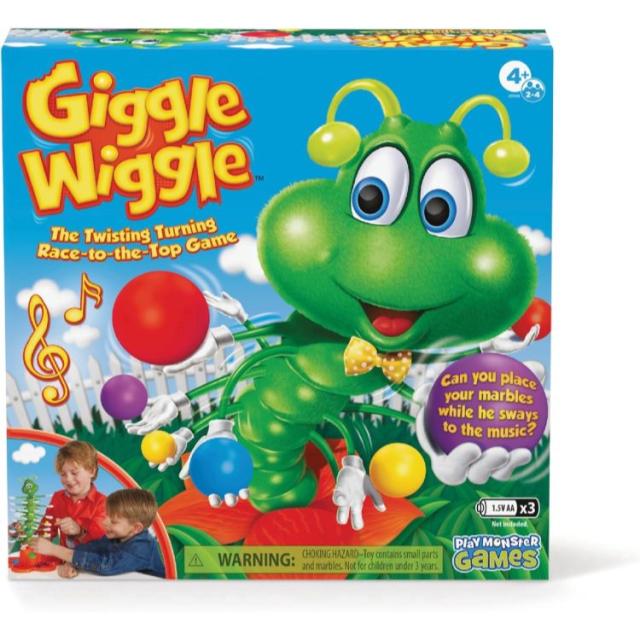 お取り寄せ ギグル・ウィグル 電動いもむし玉置きゲーム 2〜4人用 4歳以上 Giggle Wiggle Electronic Caterpillar Marble Game 2-4 Players Ages 4+