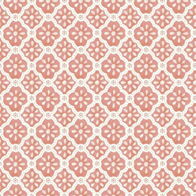 お取り寄せ パイオニアウーマン 壁紙シール ピンク 約46cm×約5.7m The Pioneer Woman Pink Salmon Washy Trellis Peel and Stick Wallpaper, 18 x 18.86'