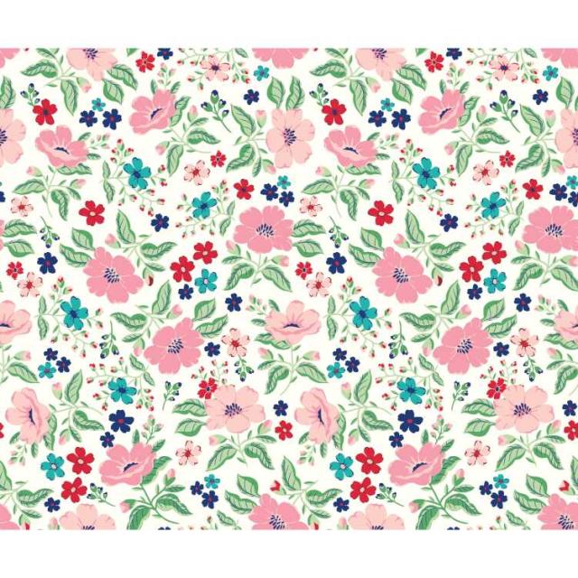 お取り寄せ パイオニアウーマン 壁紙シール マルチカラー 約46cm×約5.7m The Pioneer Woman Evie Peel &amp; Stick Wallpaper, Multicolor, 18 x 18.86'