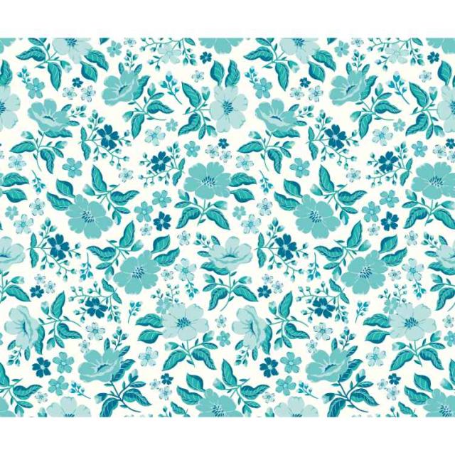 お取り寄せ パイオニアウーマン 壁紙シール ティール 約46cm×約5.7m The Pioneer Woman Evie Peel &amp; Stick Wallpaper, Teal, 18 x 18.86'