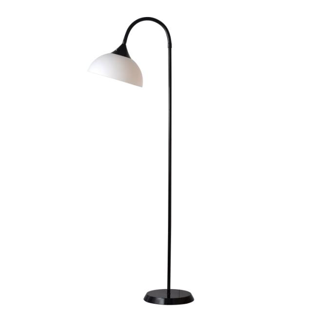 お取り寄せ 【ウォルマートブランド】メインステイズ グースネックフロアランプ 約180cm ブラック Mainstays 71inch Modern Jelly Gooseneck Floor Lamp, Black, Adult