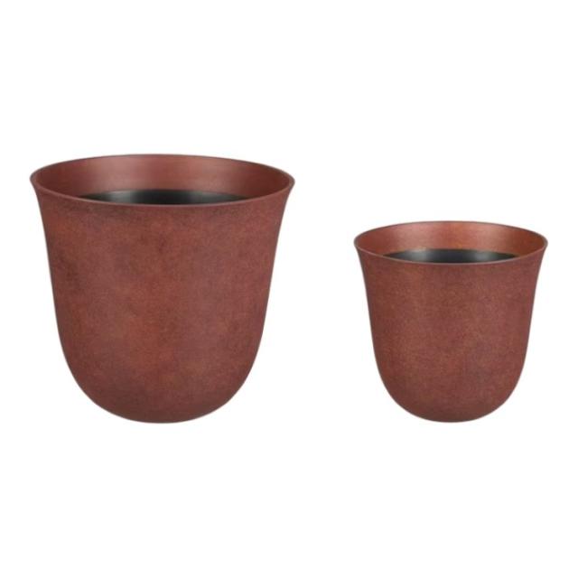 お取り寄せ 【ウォルマートブランド】ベターホームズ＆ガーデンズ プランター 約46cm ラスト仕上げ Better Homes & Gardens 18-Inch Rust Finish Durable Planter