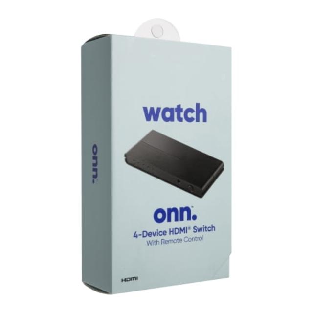 お取り寄せ オン HDMI切替器 4入力1出力 4K対応 onn 4K HDMI 4x1 Switch