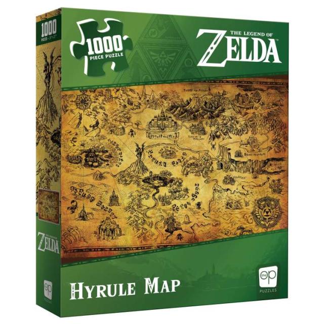 お取り寄せ ゼルダの伝説 ハイラルマップ 1000ピース ジグソーパズル The Legend of Zelda inchHyrule Mapinch 1,000 Piece Jigsaw Puzzle, by Usaopoly 6,286円